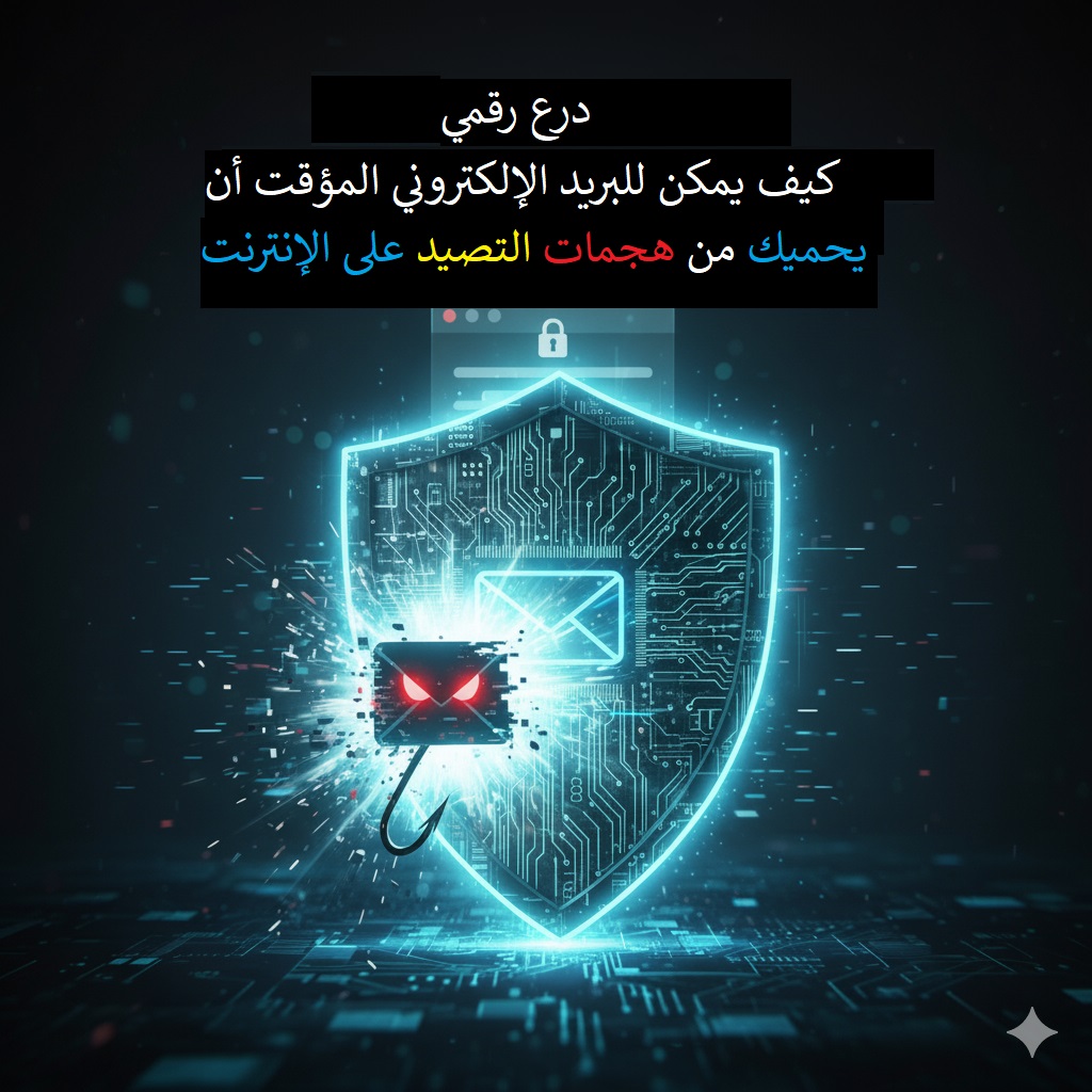 درع رقمي: كيف يحمي البريد الإلكتروني المؤقت من هجمات التصيد الاحتيالي